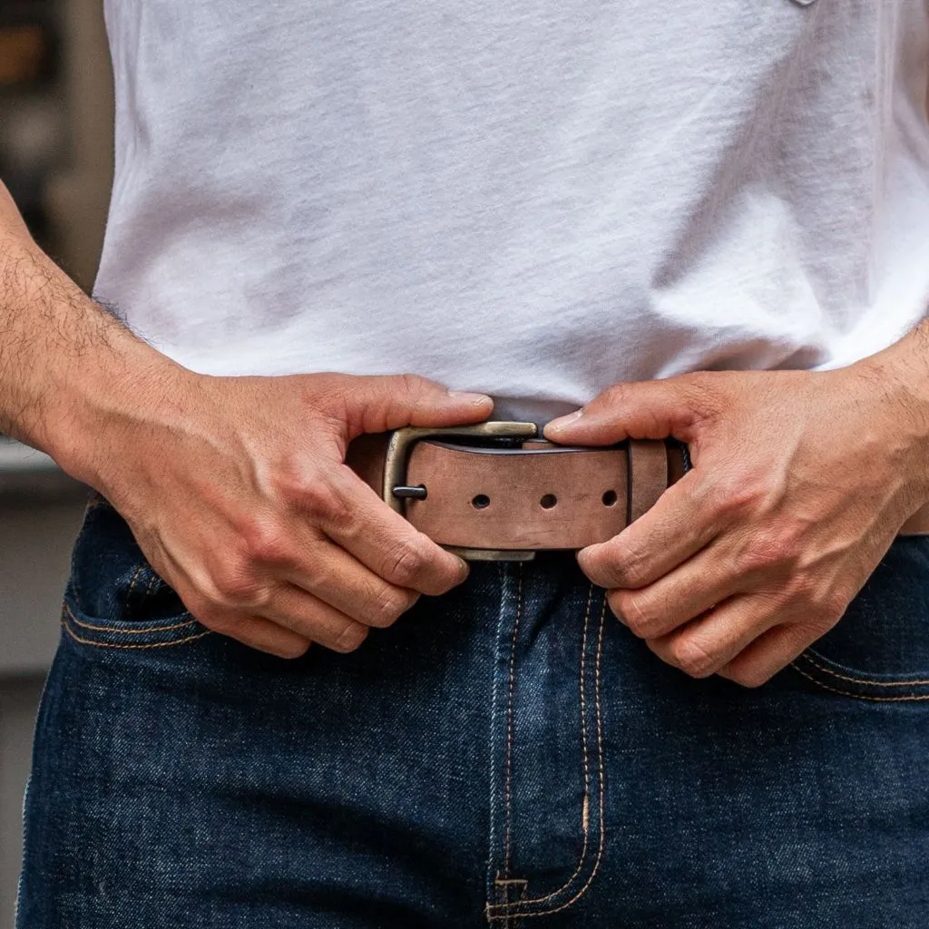 Thursday Men's Heritage Leather Belt | Terracotta