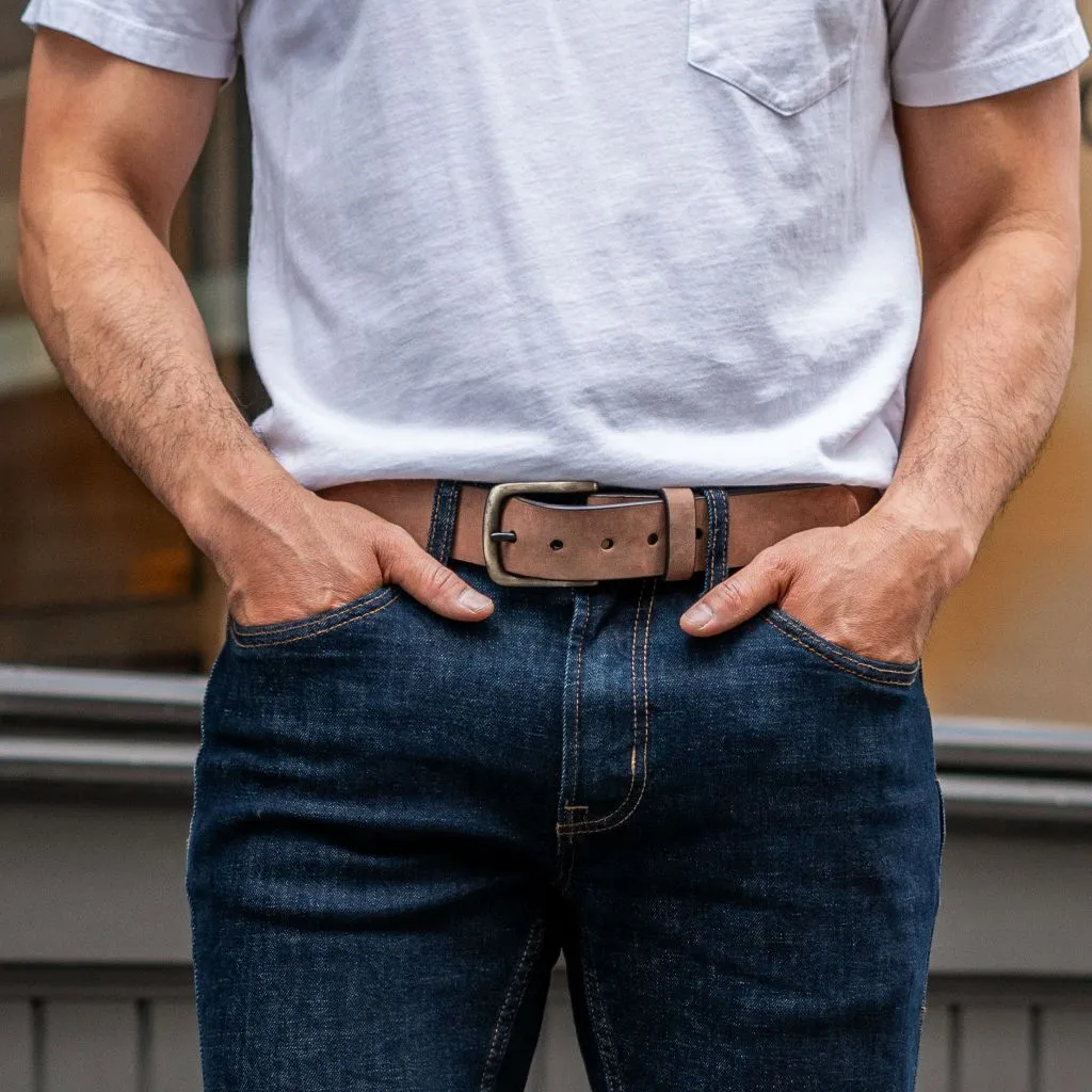 Thursday Men's Heritage Leather Belt | Terracotta