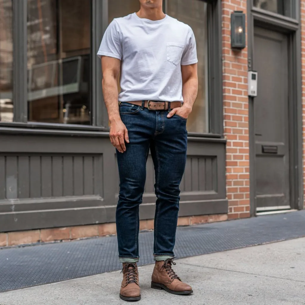 Thursday Men's Heritage Leather Belt | Terracotta