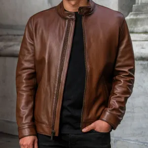Thursday Racer Jacket | Brandy