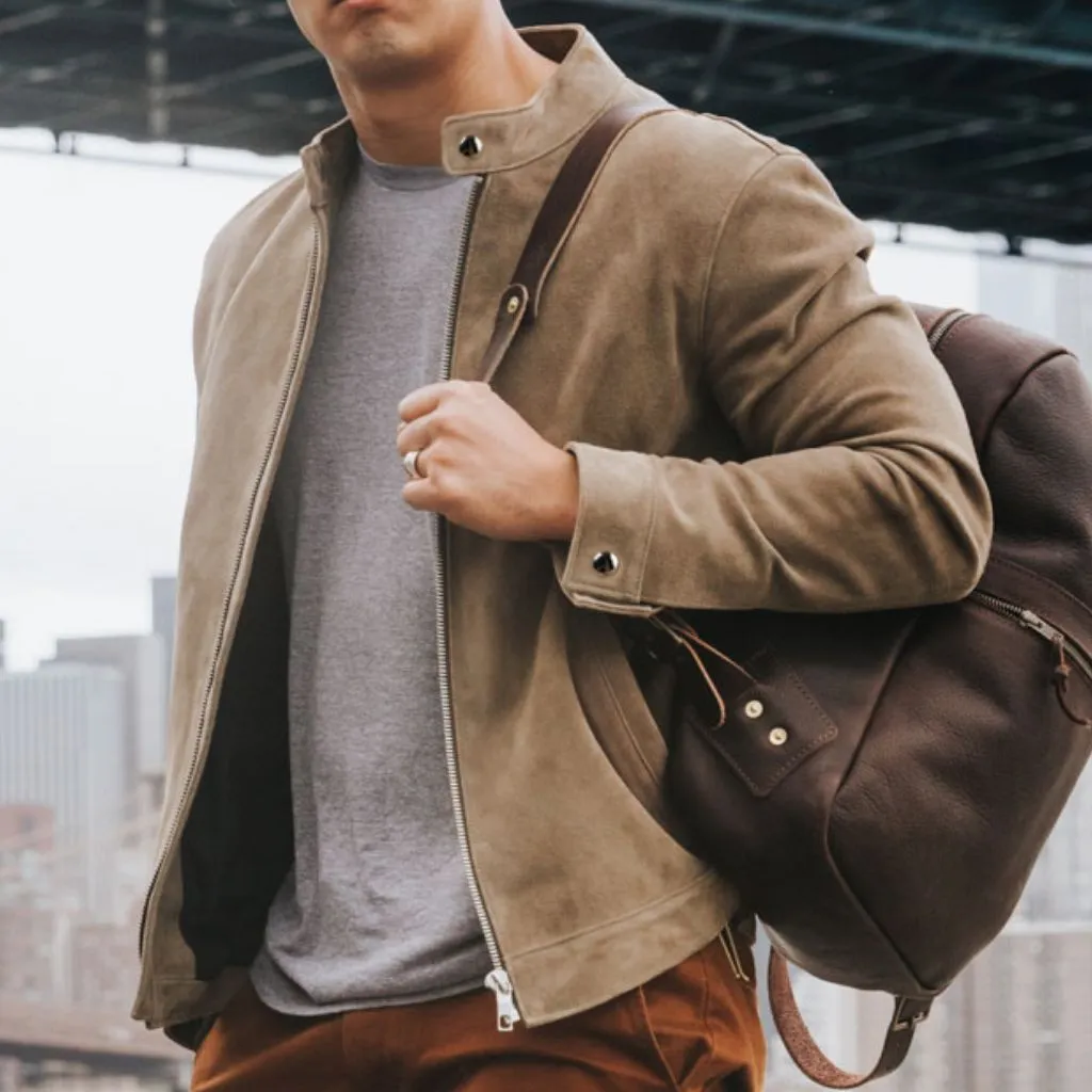 Thursday Racer Jacket | Taupe
