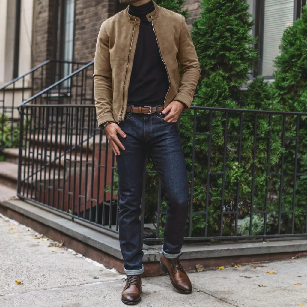 Thursday Racer Jacket | Taupe