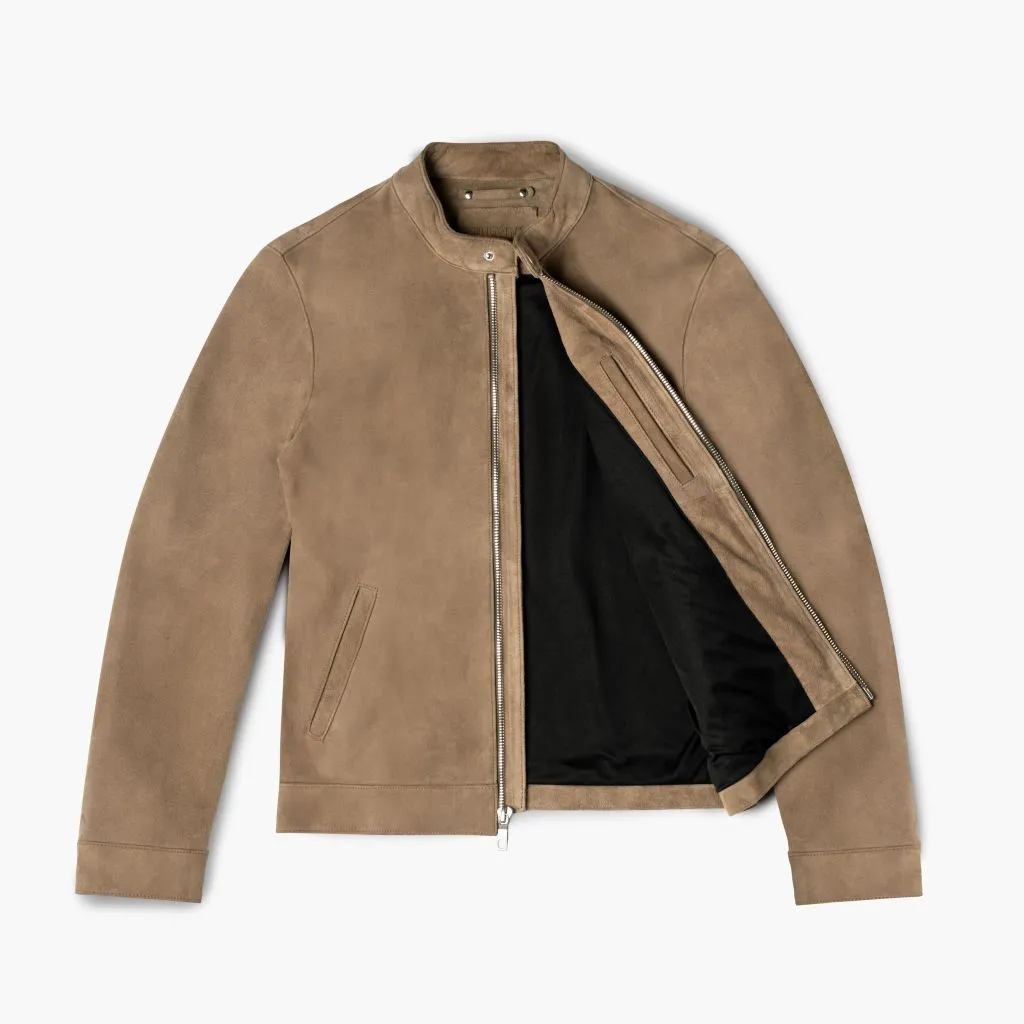 Thursday Racer Jacket | Taupe