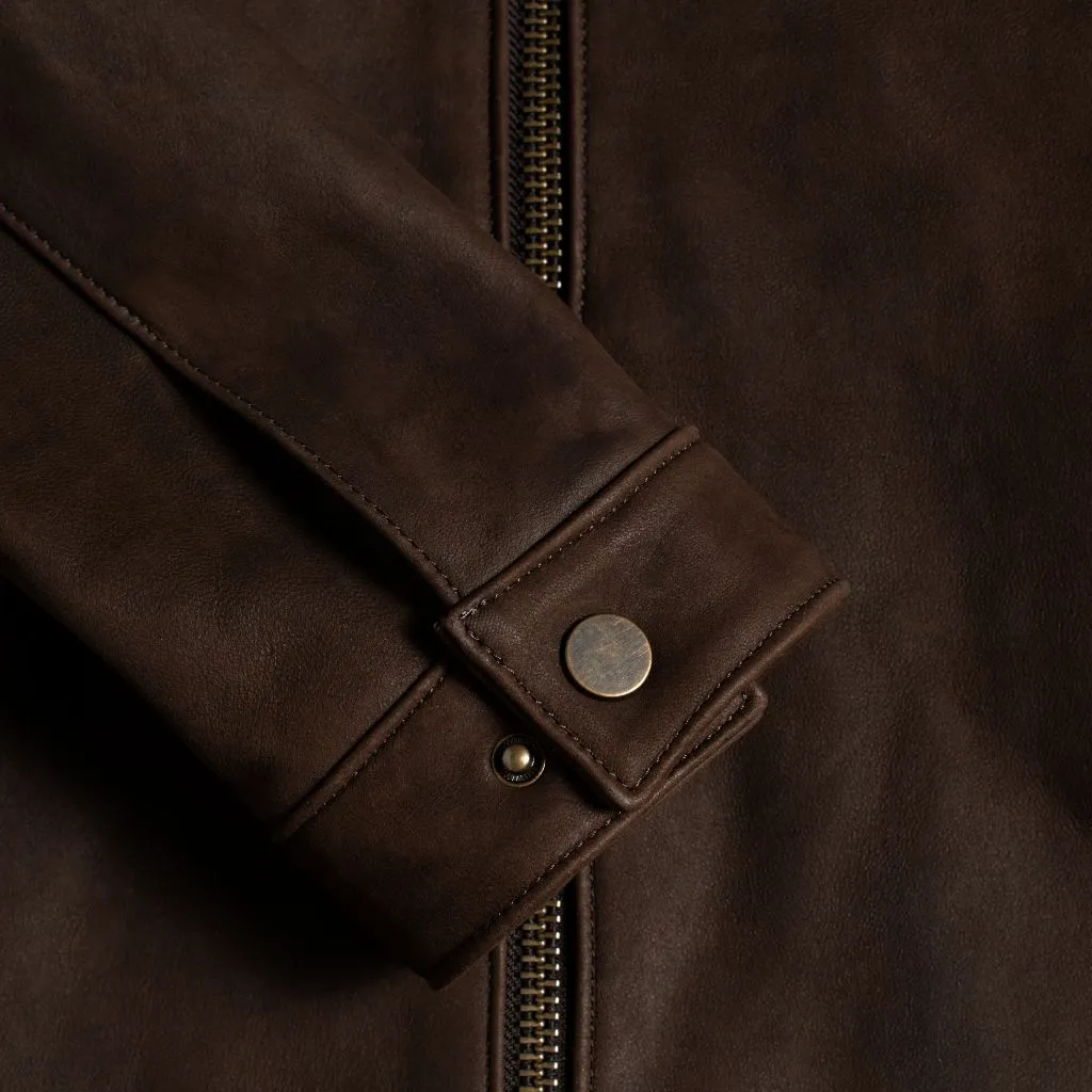 Thursday Racer Jacket | Tobacco (Brass Hardware)