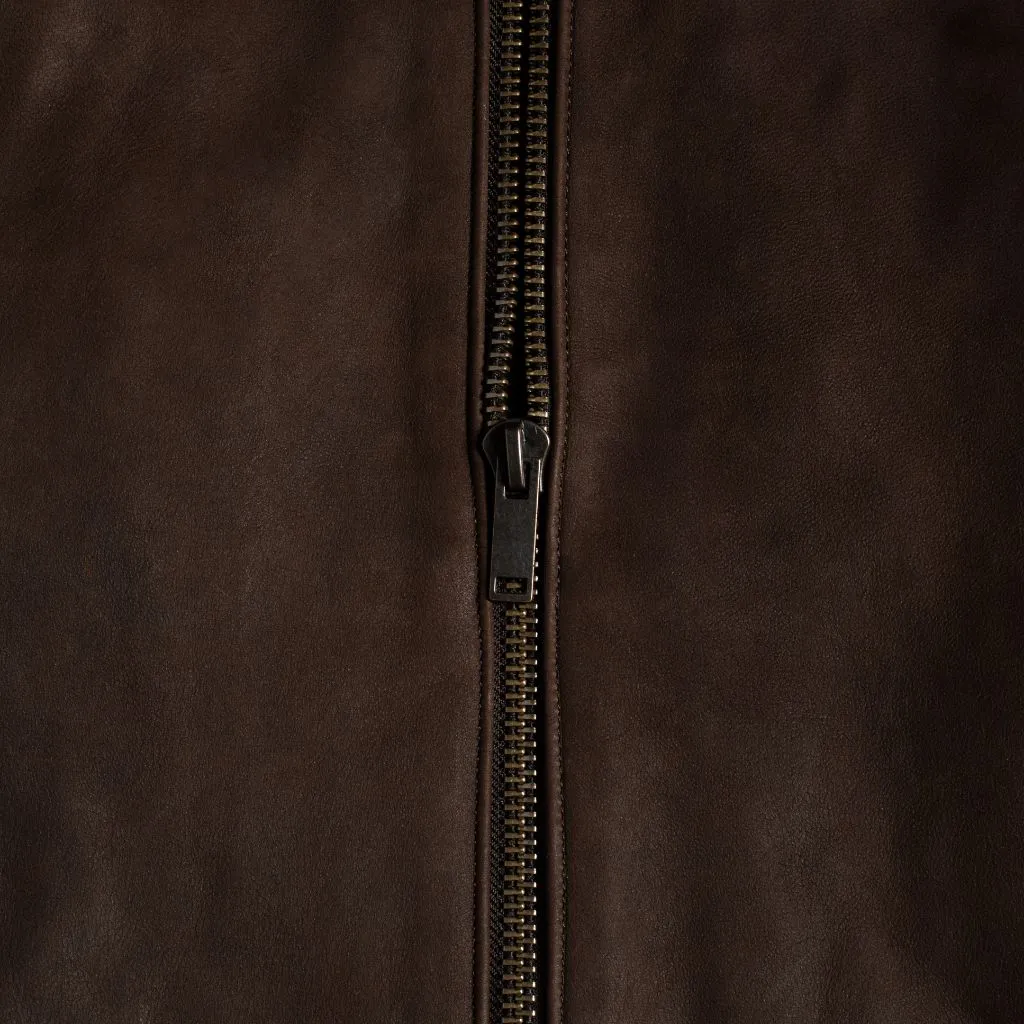 Thursday Racer Jacket | Tobacco (Brass Hardware)
