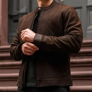 Thursday Racer Jacket | Tobacco (Brass Hardware)