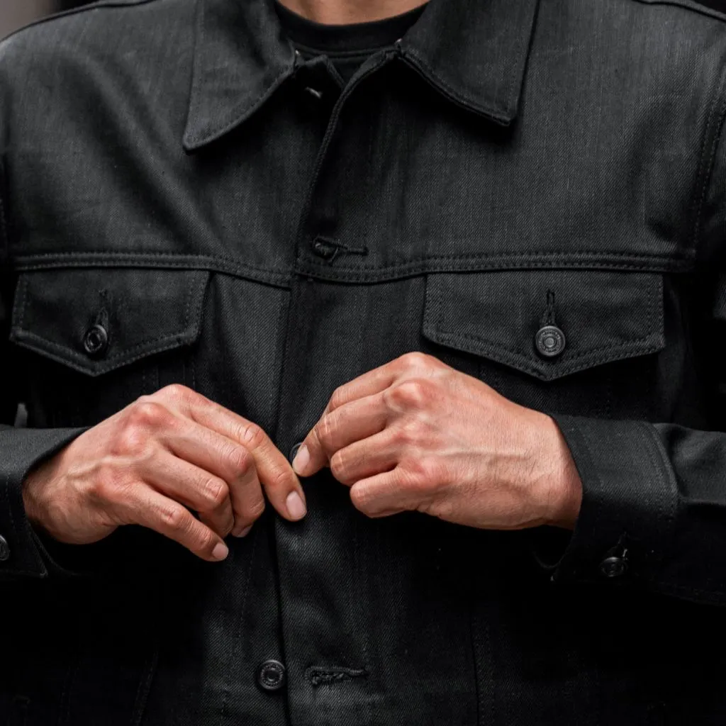 Thursday Selvedge Denim Trucker Jacket | Black