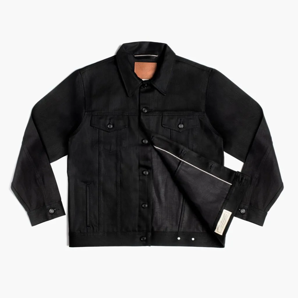 Thursday Selvedge Denim Trucker Jacket | Black