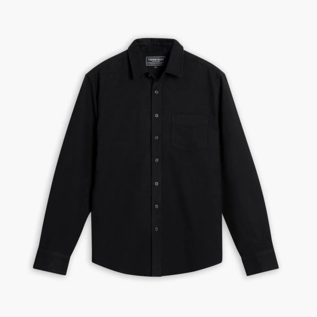Thursday Solid Shirt | Black