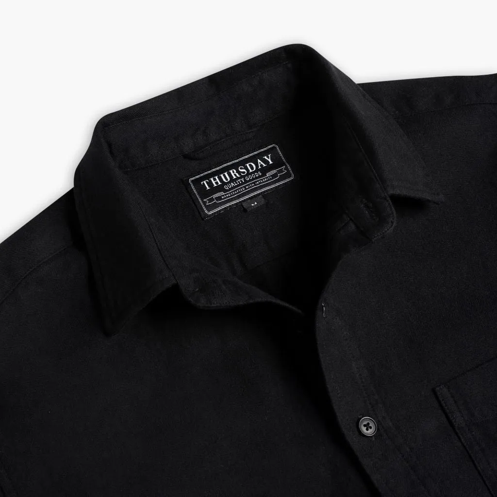 Thursday Solid Shirt | Black