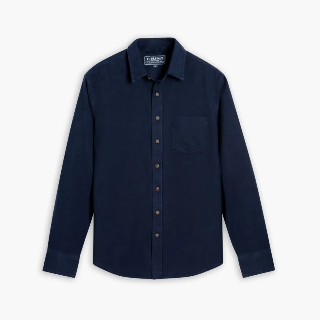 Thursday Solid Shirt | Navy