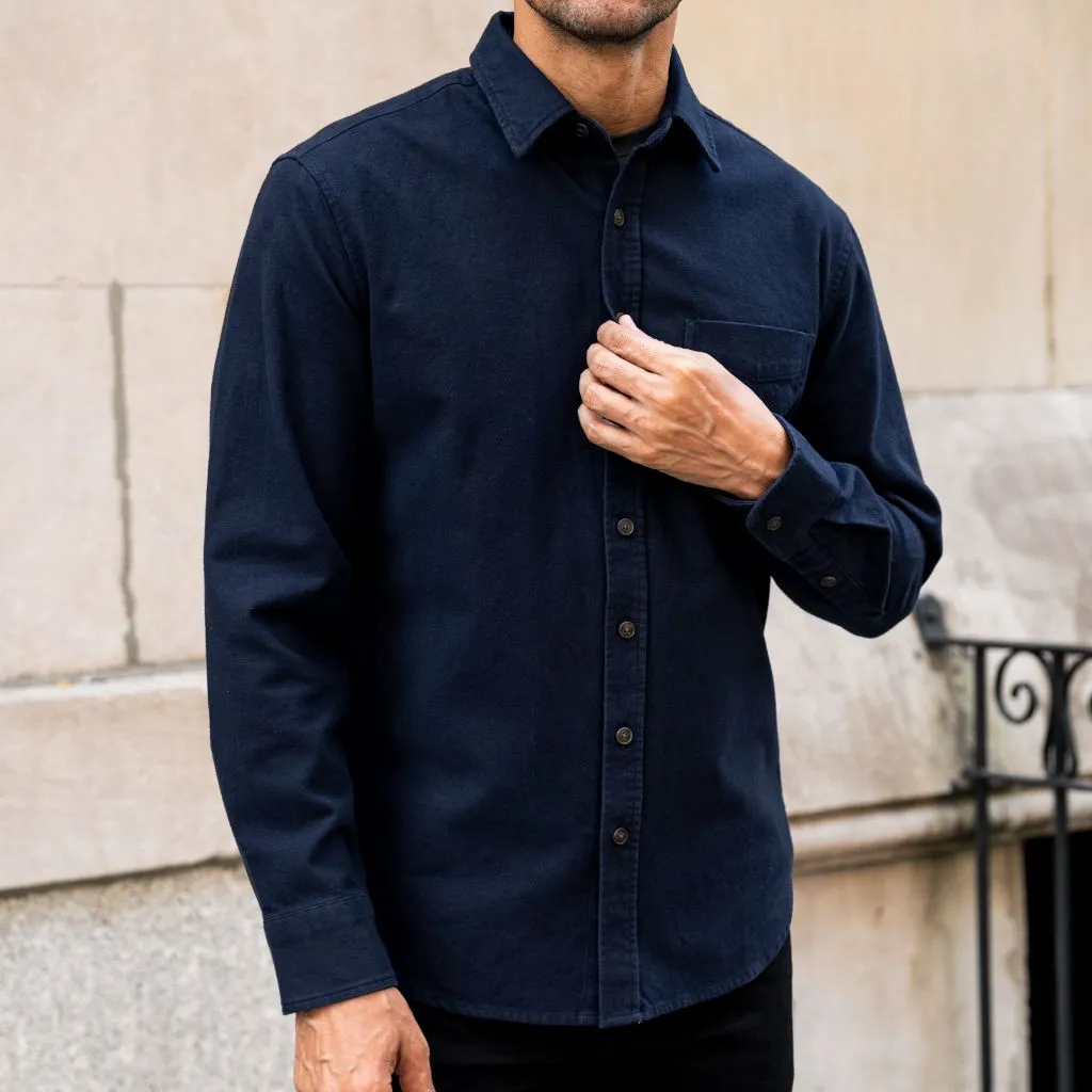 Thursday Solid Shirt | Navy