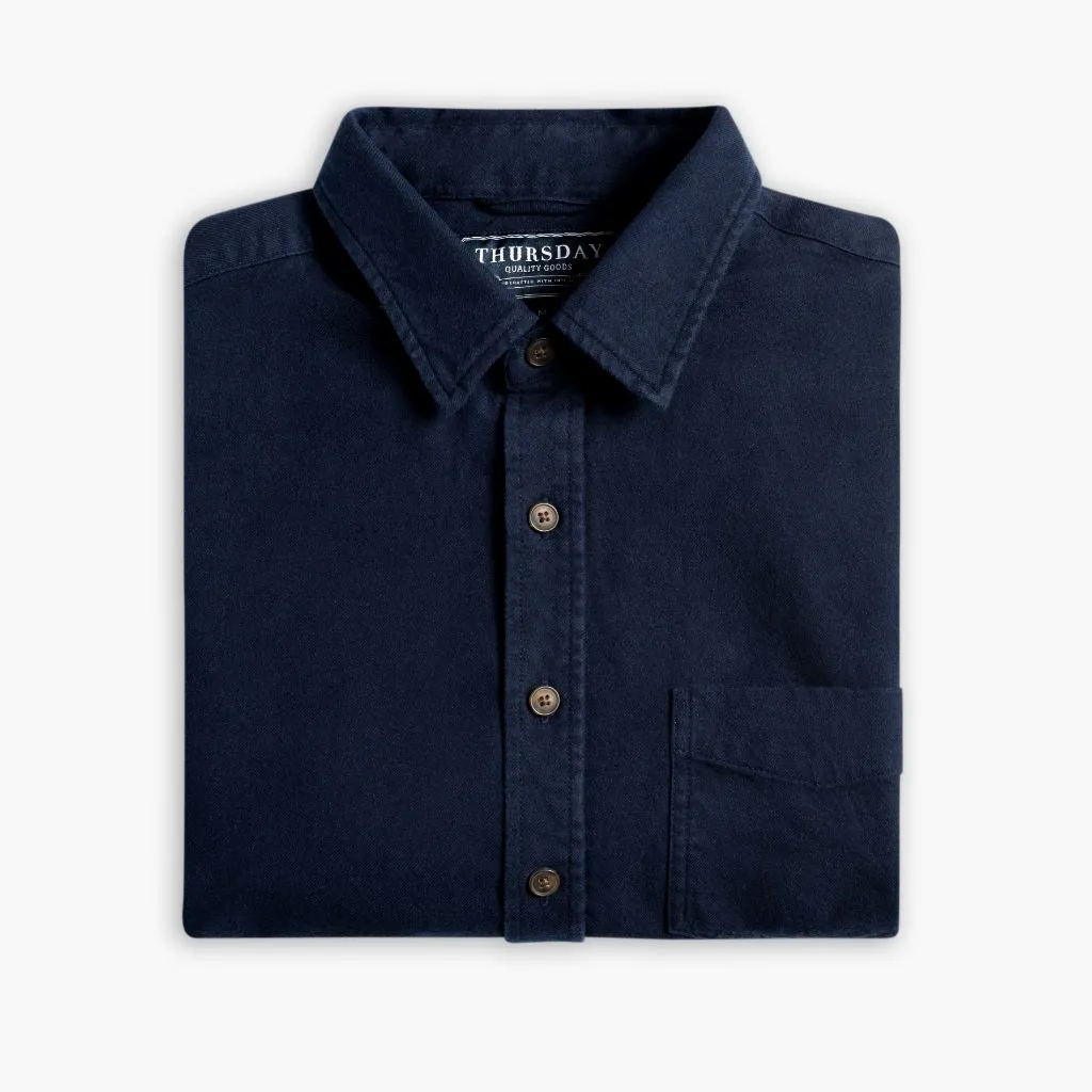 Thursday Solid Shirt | Navy