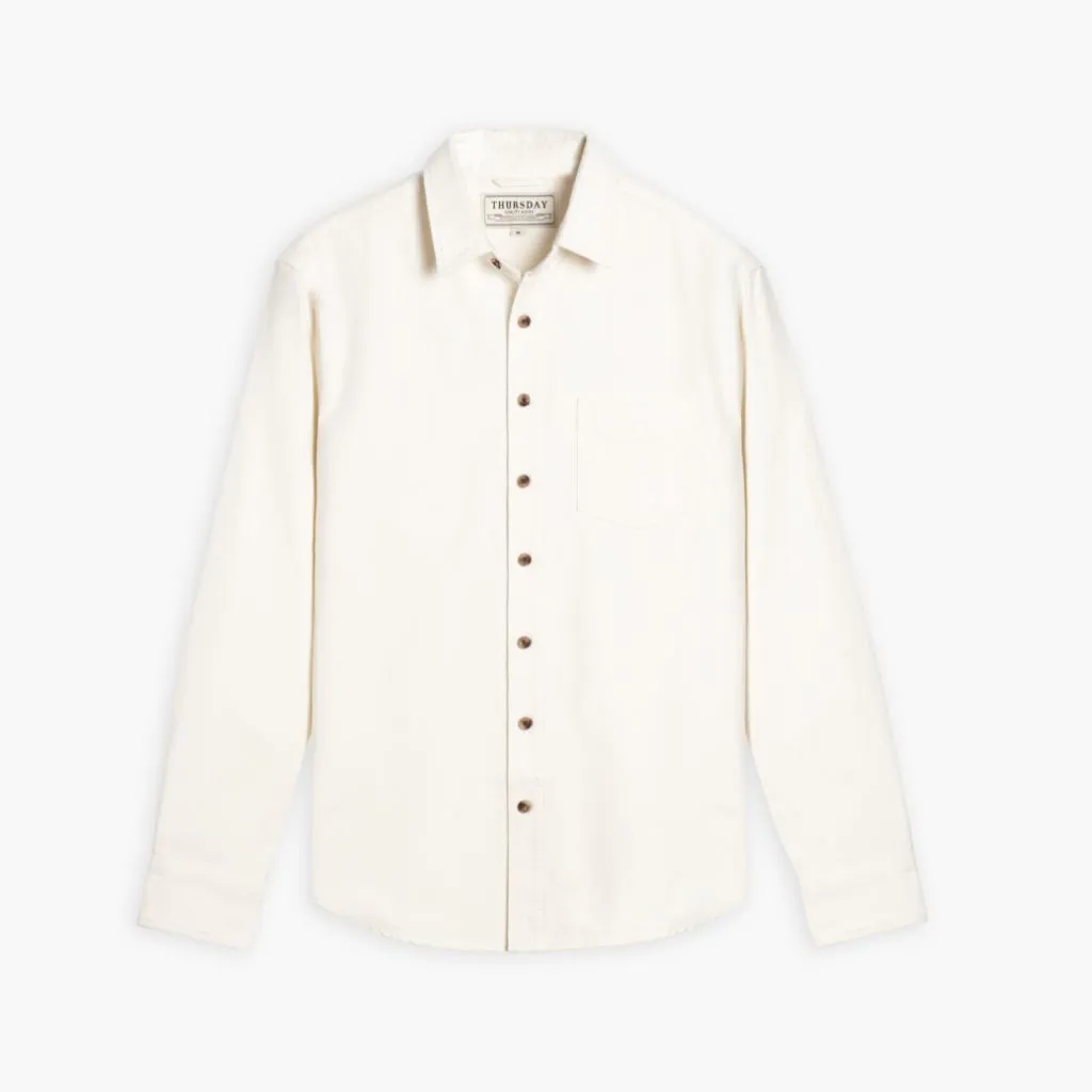 Thursday Solid Shirt | Off-White