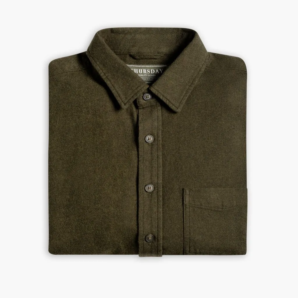 Thursday Solid Shirt | Olive