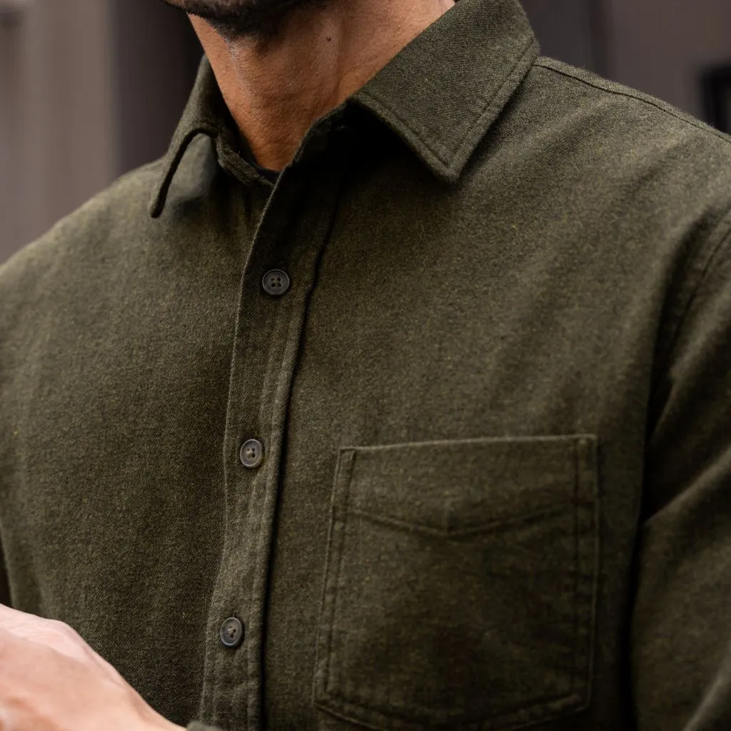 Thursday Solid Shirt | Olive