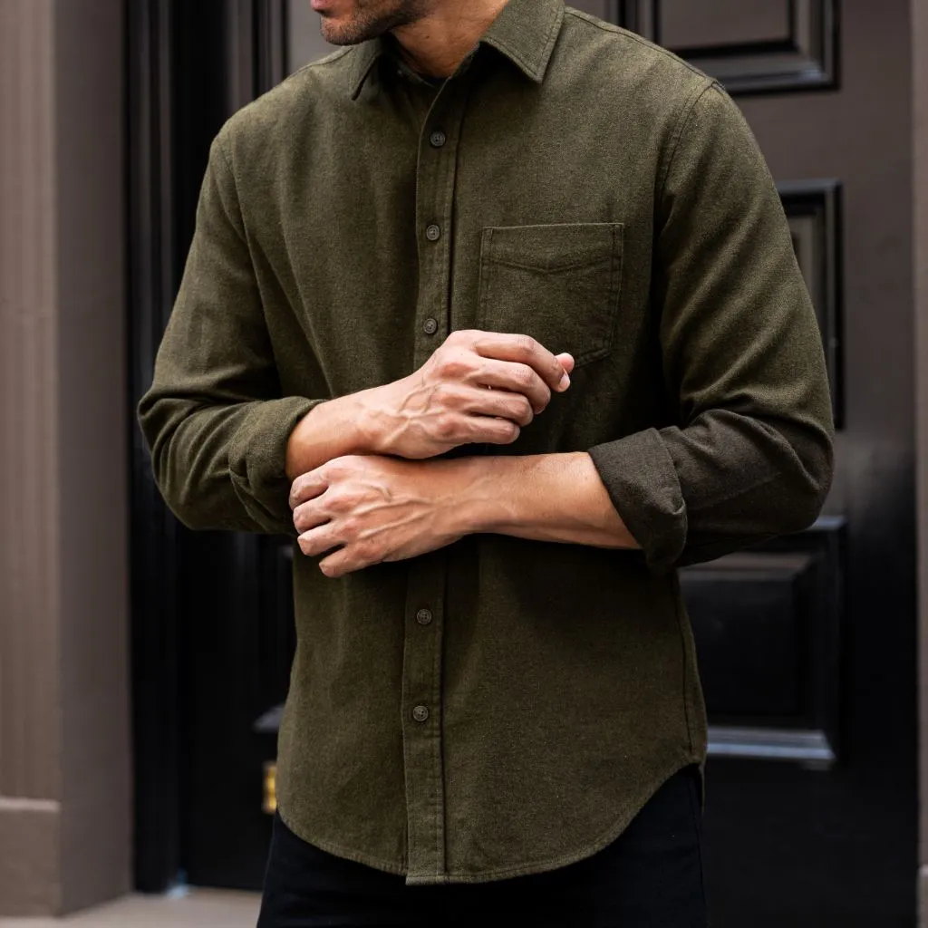 Thursday Solid Shirt | Olive