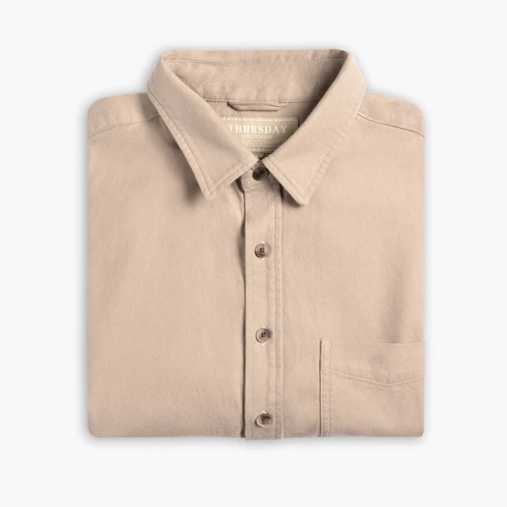 Thursday Solid Shirt | Taupe
