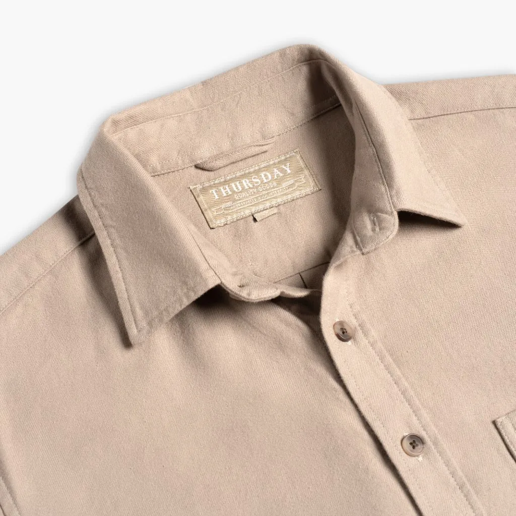 Thursday Solid Shirt | Taupe