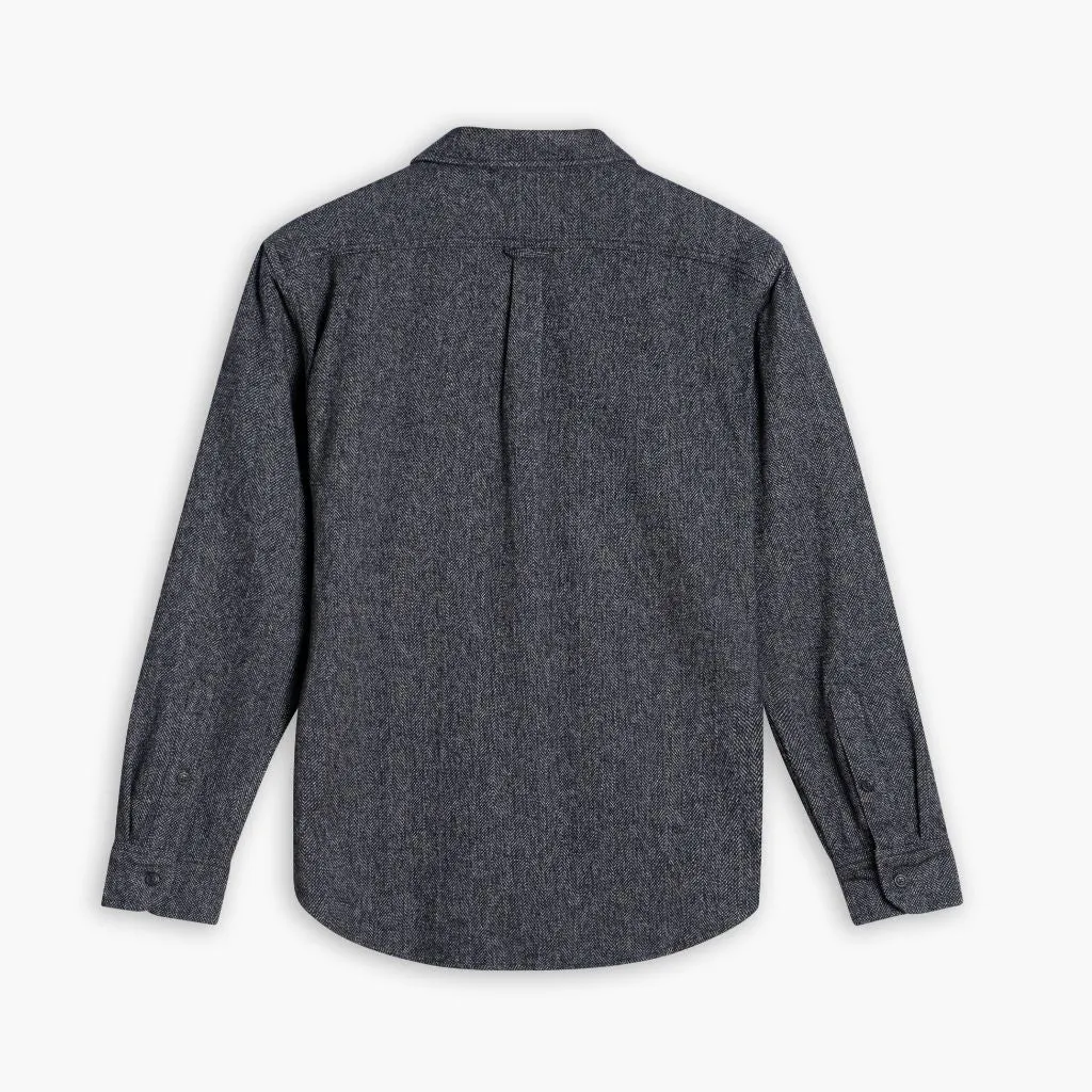 Thursday Summit Flannel Shirt | Blue Herringbone