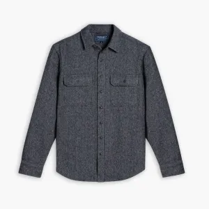 Thursday Summit Flannel Shirt | Blue Herringbone
