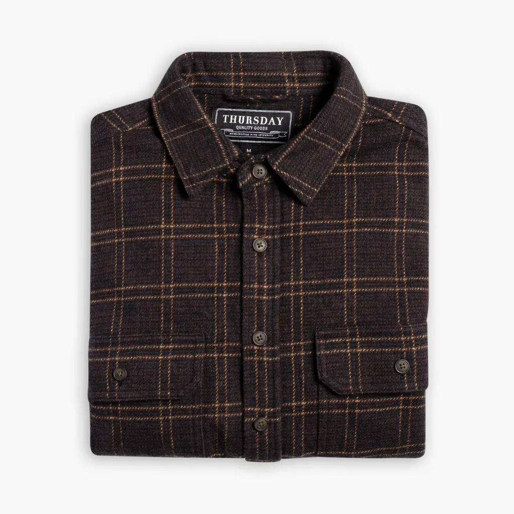 Thursday Summit Flannel Shirt | Chestnut