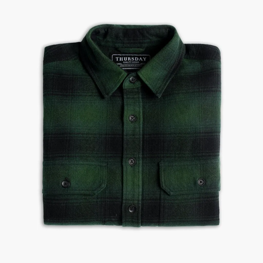 Thursday Summit Flannel Shirt | Evergreen