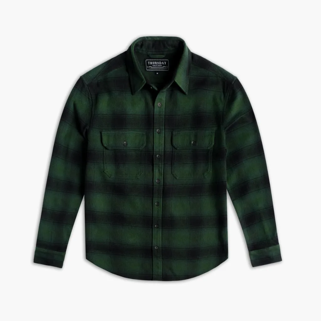 Thursday Summit Flannel Shirt | Evergreen