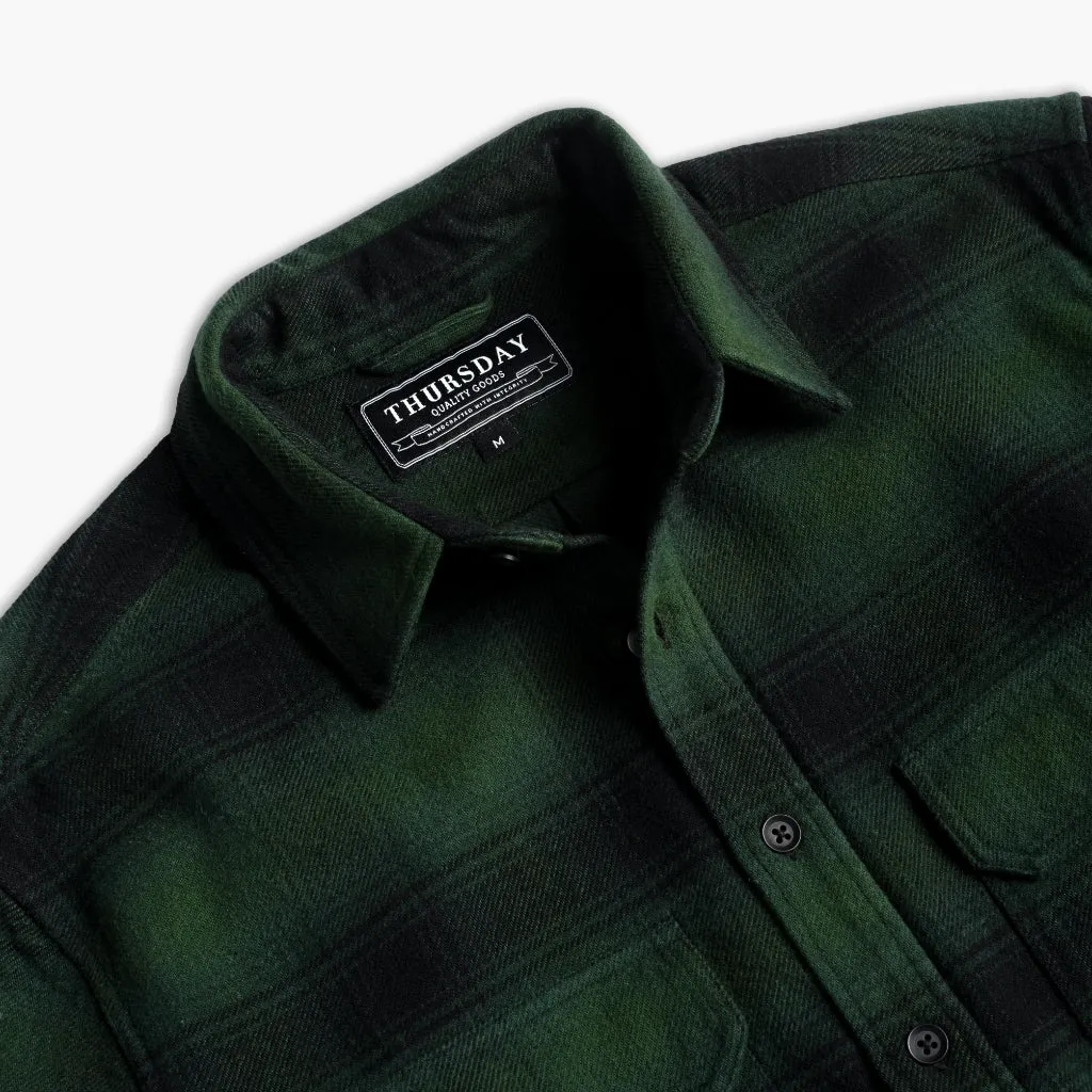 Thursday Summit Flannel Shirt | Evergreen