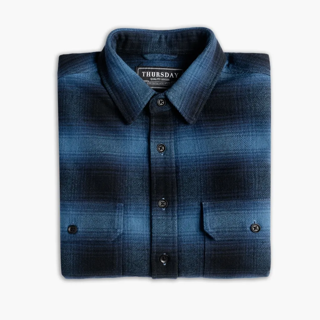 Thursday Summit Flannel Shirt | Navy
