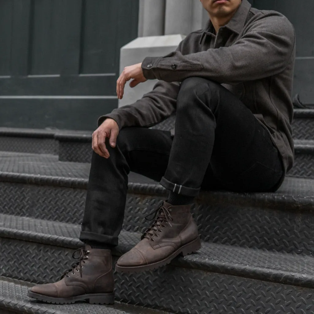 Thursday UB Stretch Selvedge Tapered Jeans | Black