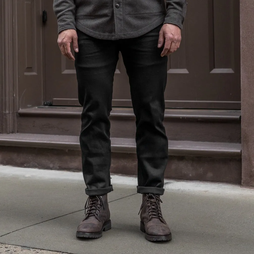 Thursday UB Stretch Selvedge Tapered Jeans | Black