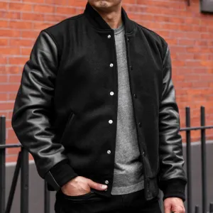 Thursday Varsity Jacket | Black