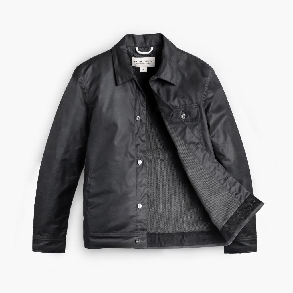 Thursday Waxed Canvas Field Jacket | Charcoal
