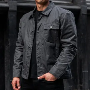 Thursday Waxed Canvas Field Jacket | Charcoal