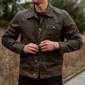 Thursday Waxed Canvas Field Jacket | Dark Olive