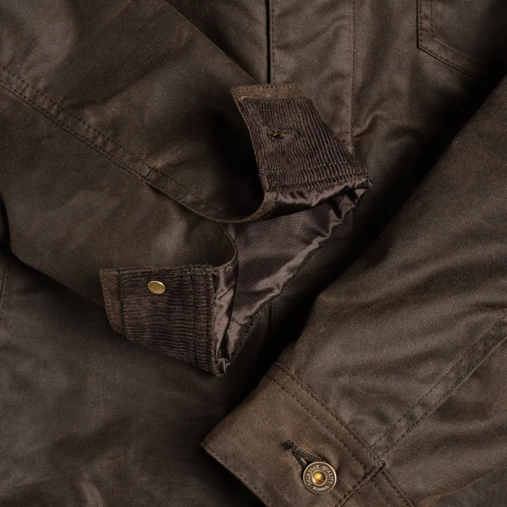 Thursday Waxed Canvas Field Jacket | Dark Olive