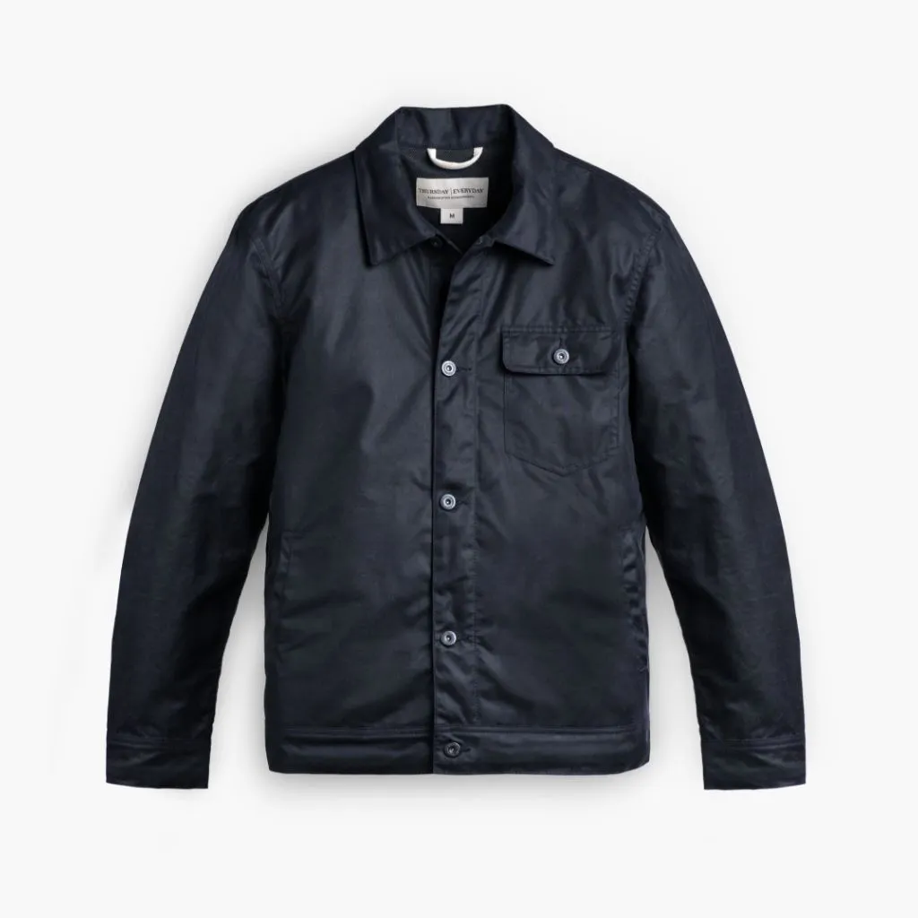 Thursday Waxed Canvas Field Jacket | Navy