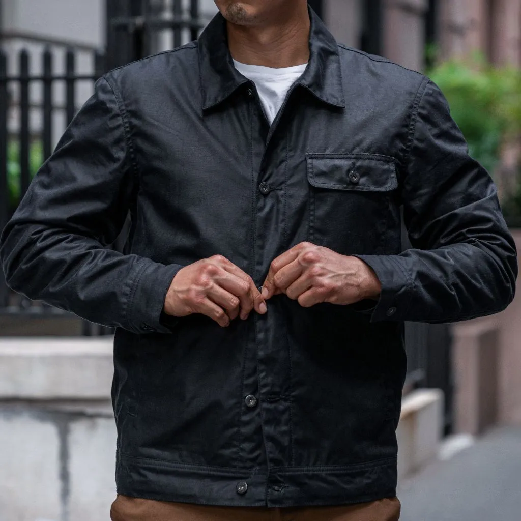 Thursday Waxed Canvas Field Jacket | Navy