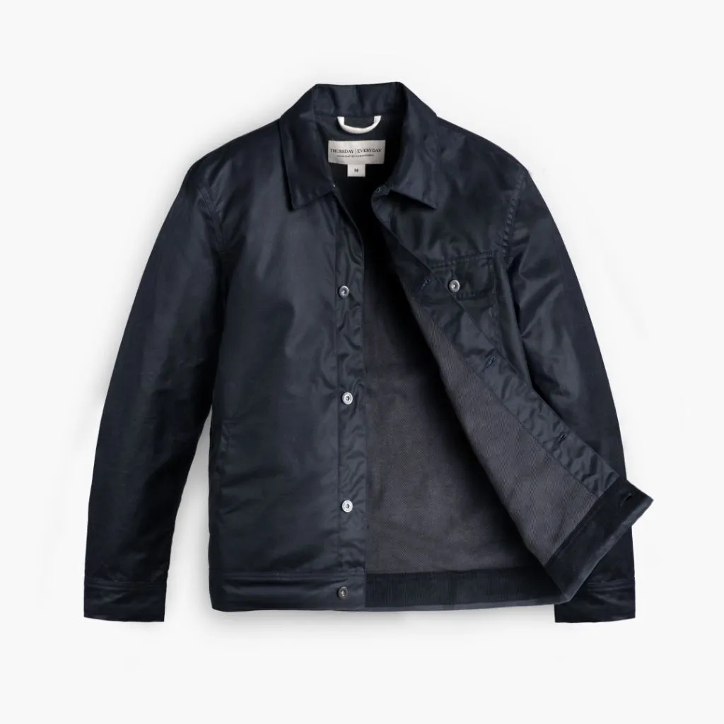 Thursday Waxed Canvas Field Jacket | Navy