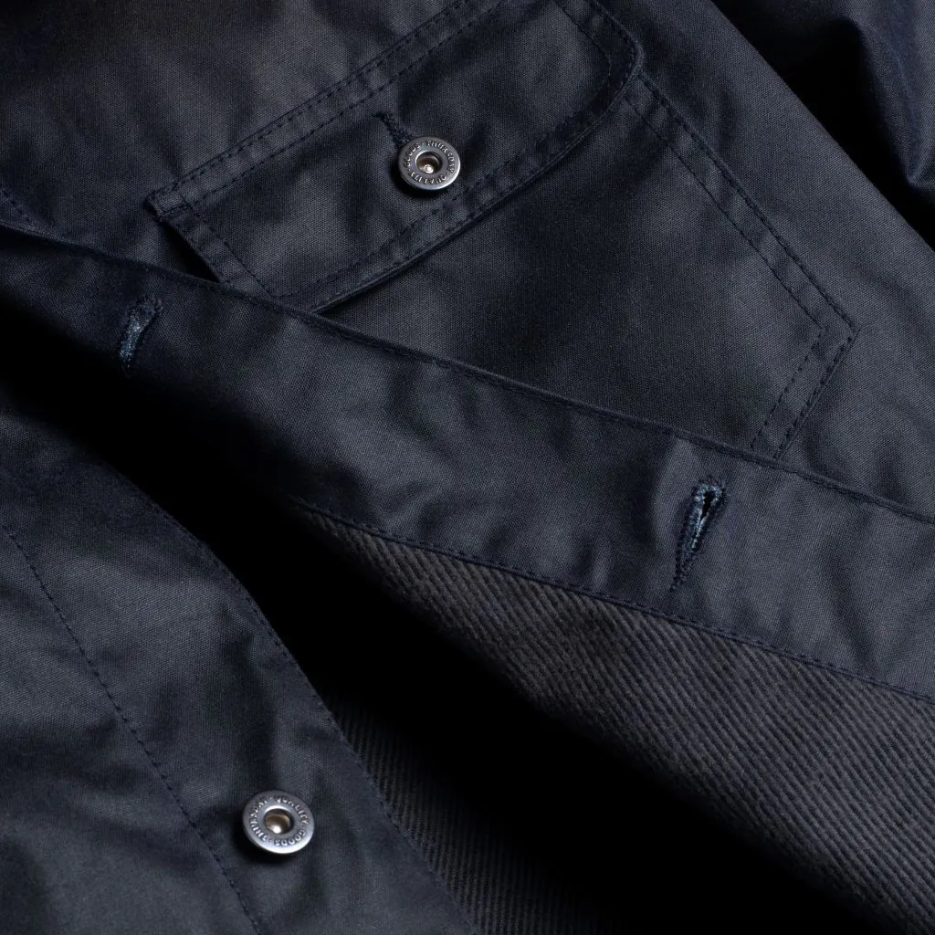 Thursday Waxed Canvas Field Jacket | Navy