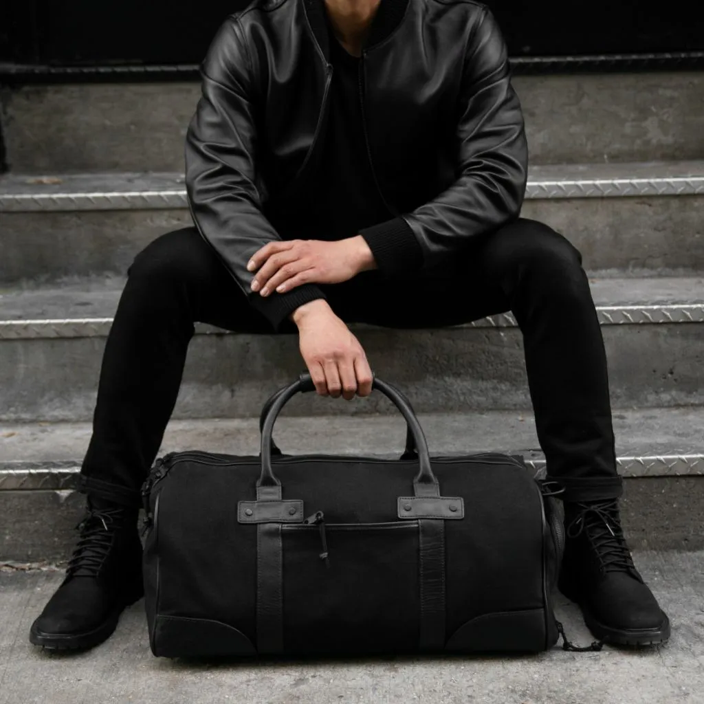 Thursday Weekender Bag | Black Canvas